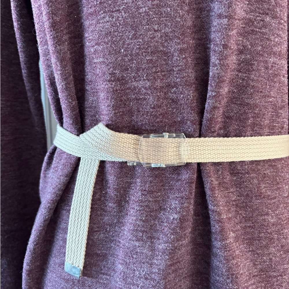 Vintage. Canvas Web Belt – Taupe / Beige – M/L